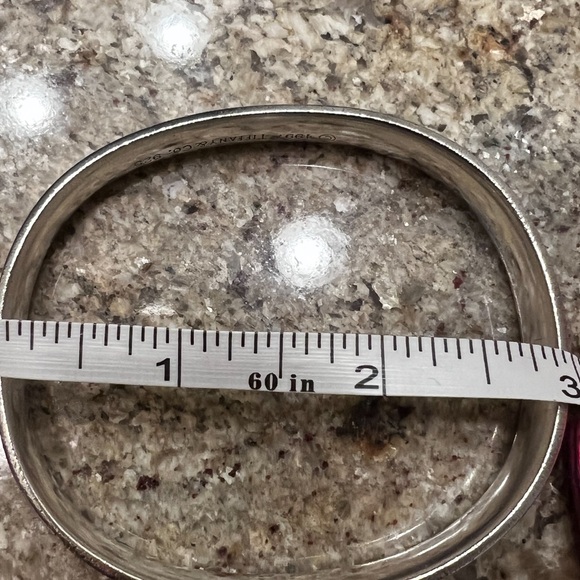 TIFFANY & CO. 1837 sterling silver Extra large bangle bracelet. AUTHENTIC - Picture 8 of 8